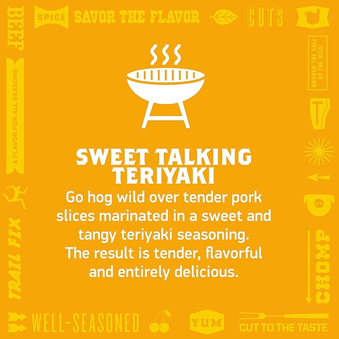 KRAVE All Natural Pork Jerky, Grilled Teriyaki - Protein Packed Snacks Roasted for Maximum Flavor - Premium Tender Meat Cuts - Gluten Free - 2.7 Ounce