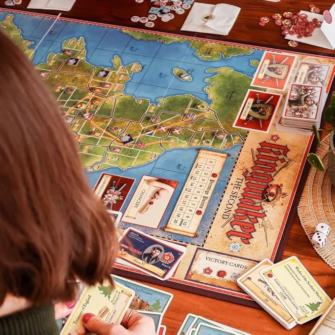 Kingmaker – Board Game by Gibsons Games -1-6 Players – 60-120 Minutes of Gameplay – Games for Game Night – Teens and Adults Ages 14+ - English Version