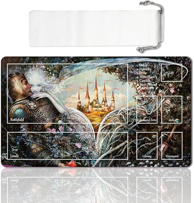 Board Game MTG Playmat Table Mats Games Size 60X35 cm Mousepad Compatible for TCG RPG CCG Play mats (Throne of ELDRAINE Teaser-Zone)