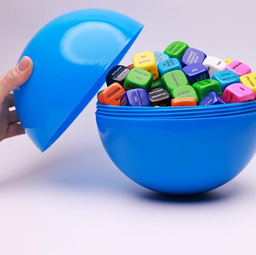 Big Claw Machine Capsules Blue Plastic Sphere Party Favor Containers Round 5 pcs 7.9 inch Jumbo Plastic Christmas Ornaments Extra Large Candy Gift Box Empty Craft Party Supplies Vending Capsules