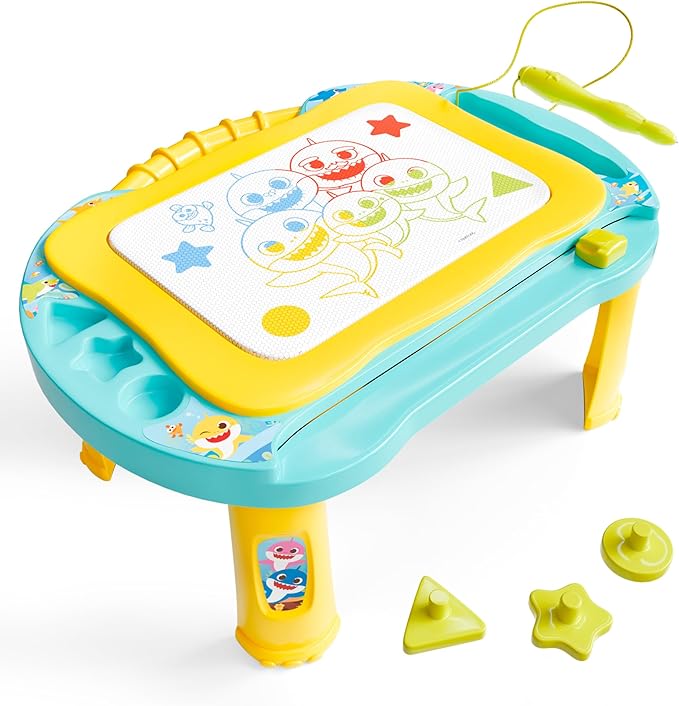 Lollipop Baby Shark Magnetic Drawing Board - Creative Fun for Kids - Easy Erasing, Mess-Free Drawing, Large Drawing Surface - Ideal for Imaginative Play - Perfect for Gift