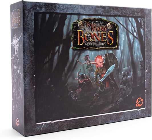 Chip Theory Games Too Many Bones Dice-Builder Roleplaying Game, Strategic Fantasy RPG Game for Adults, Teens Ages 14 and Up, 1-4 Players