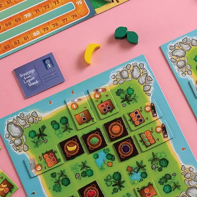 Juicy Fruits, Strategy Board Game, Quick and Easy Game, Grow Delicious Fruit in Paradise 1 to 4 Players, 20 to 50 Minute Play Time, Ages 8 and Up