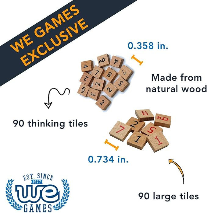 WE Games Wooden Sudoku Board with Storage Slots in Medium Stain - 11.5 in.