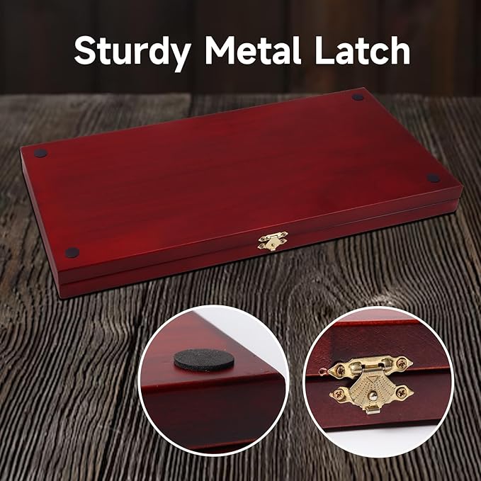 GSE Games & Sports Expert 4-Player Mancala Board Game with Multi-Color Glass Stones, Folding Wooden 4-Way Mancala Family Travel Strategy Games Set for Kids & Adults (Mahogany)