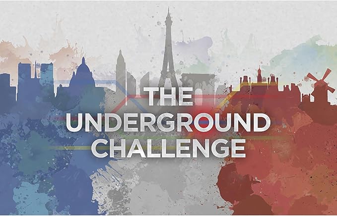The Underground Challenge: Paris/New York - Solo Mini-Expansion for On The Underground, Train Board Game, Ages 14+, 1 Player, 60 Min