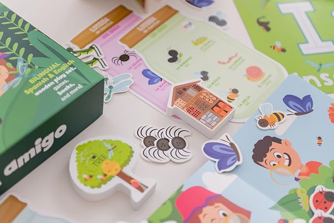 Insect Garden Bilingual Learning Kit | Hello, Insect Garden! - ¡Hola, Jardín de Insectos! Bilingual Learning Kit | Interactive Learning Activities Spanish and English Educational Resources For Kids 3+