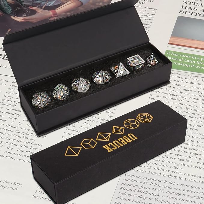 Dragon dice Set (Metallic Colorful)