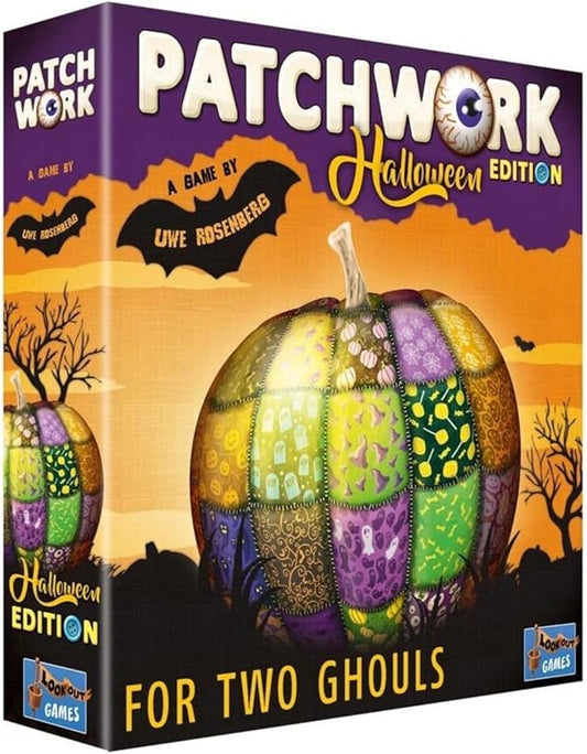 Patchwork Halloween Edition Board Game - A Spooky Two-Player Quilting Strategy Game! Interactive Puzzle Game for Kids & Adults, Ages 8+, 2 Players, 30 Min Playtime, Made by Lookout Games