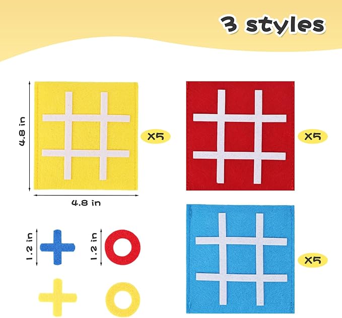 LovesTown 30PCS Tic Tac Toe Board Game, Mini Strategic Board Game for Kids Family Classic Educational Toys Indoor Party Game for Goodie Bag Stuffers Party Favors Gifts