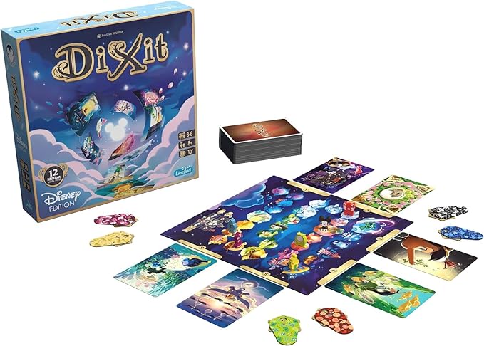 Dixit Disney Edition Storytelling Board Game - Fun Family Game Night, Creative Play for Ages 8+, 3-6 Players, 30 Minute Playtime by Libellud