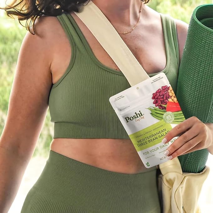 POSHI Marinated Vegetables Variety Pack | All Natural, Fully Cooked, Ready-to-Eat, Keto, Vegan, Paleo, Non GMO, Low Calorie, Gluten Free, Pentry Food, Gourmet, Healthy (6 Pack)