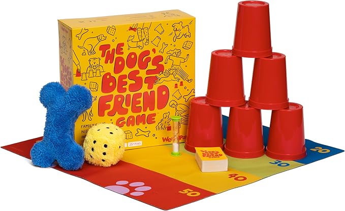 WEST PAW Dog's Best Friend Game™ - Fun Family Game for Kids & Adults - Board, Challenge, & Dog Training Tip Cards Encourage Connection & Positive Reinforcement - Fun Games That Include Your Dog