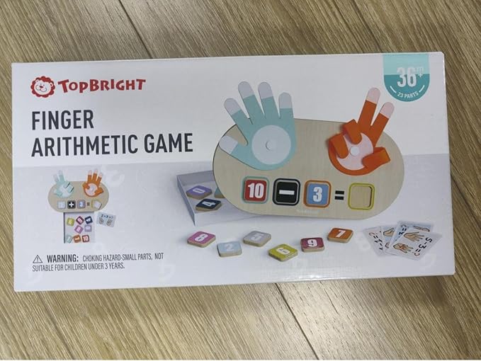 TOP BRIGHT Preschool Learning Toys for Toddlers 2-4, Educational Math Manipulatives Number Counting Blocks for Kids, Montessori Toys for 3 4 5 Year Old Finger Math Toy