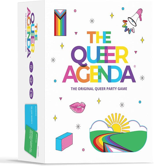 The Queer Agenda Party Game - 350 Sassy LGBTQ+ Cards for Hilarious Game Nights, Ages 17+, 3-10 Players, 30-60 Min Playtime, Made by Fitz Games