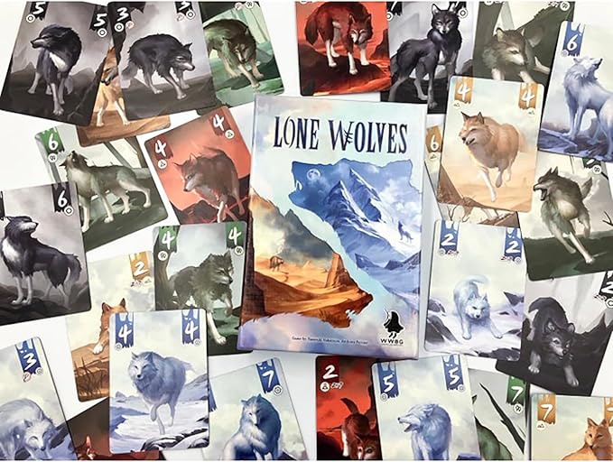 Lone Wolves - Trick-Taking Area Control Board Game, Head-to-Head Dueling Card Game, Ages 14+, 2 Players, 15+ Minutes