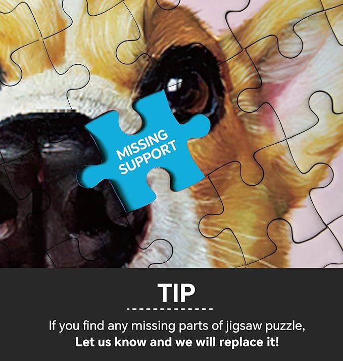 1000 Piece Jigsaw Puzzle for Adults (Dog Nose, 27.5 * 19.7 in)