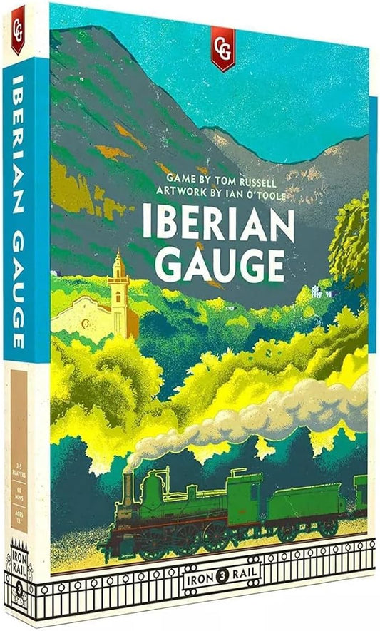 Iberian Gauge, Strategy Board Game, Game of Building Railroads Across Peninsula, 60 Minute Play Time, 3 to 5 Players, Ages 14 and Up