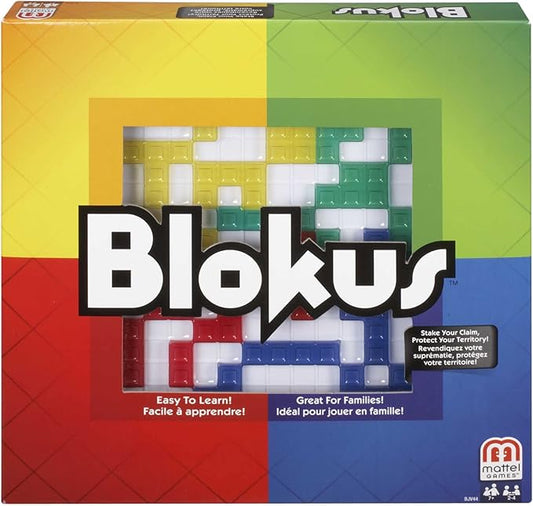 Mattel Games Blokus Strategy Board Game, Family Game for Kids & Adults with Colorblind Accessible Pieces & Just One Rule