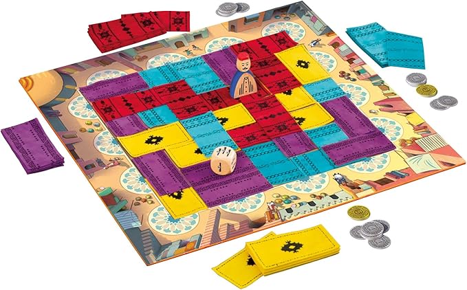 Marrakech | Strategy Game for Families and Adults | Ages 8+ | 2 to 4 Players | 20 Minutes