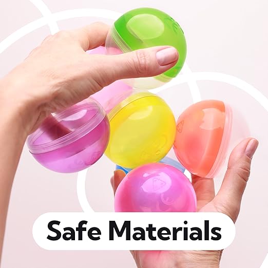 Capsule Vending Machine Semitransparent Round Capsules Empty 25 pcs 2.6 inch - Gumball Machine Capsules Bulk Claw Machine Refills Easter Basket Stuffers DIY Craft Supplies