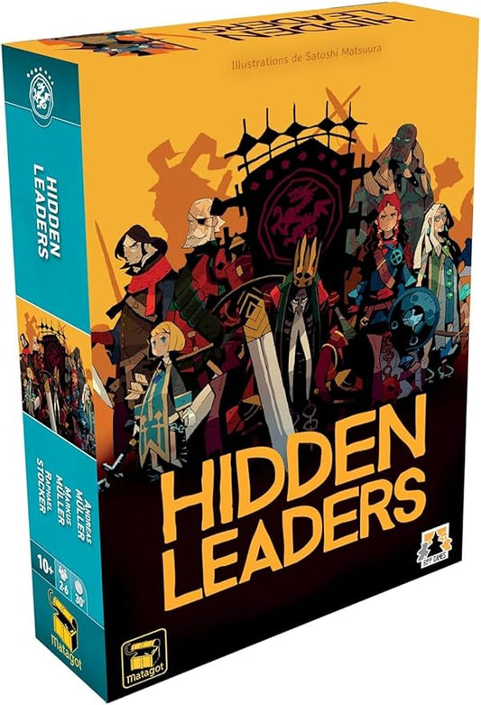 Hidden Leaders Board Game - Deduction and Strategy Game, Fantasy Game for Kids and Adults, Ages 10+, 2-6 Players, 20-40 Minute Playtime, Made by