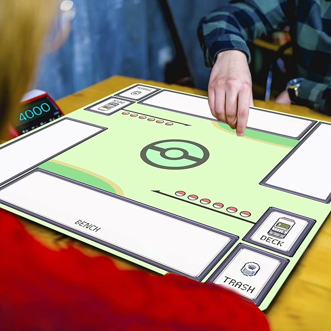 2Player mat Playmat Mat for Game Card Card Game Square Desk Mat for Gamer, Office Home, 60x60cm/23.6x23.6inch