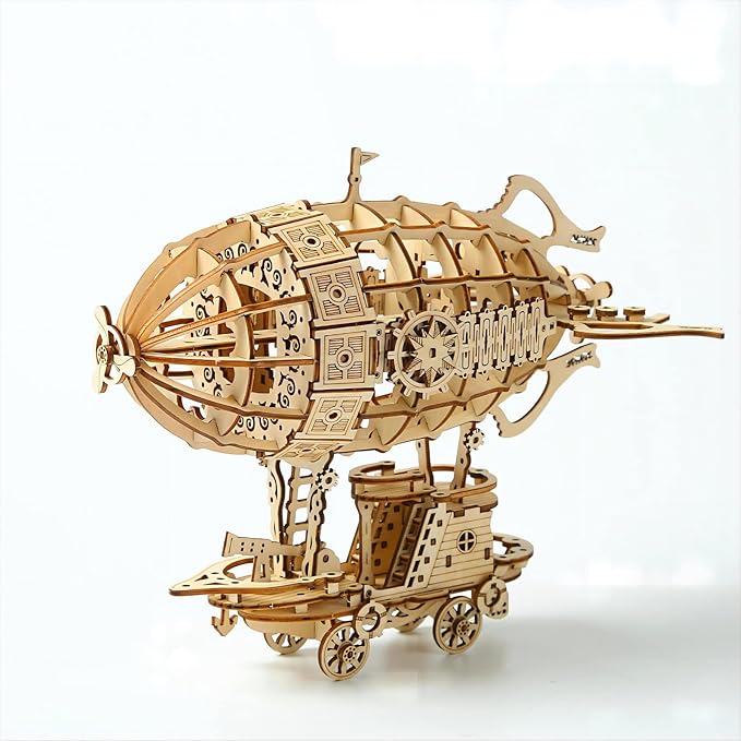 3D Wooden Puzzles Airship Model Kits, Brainteaser and Puzzle for Christmas/Birthday,Gifts for Adults and Teens to Build Combination