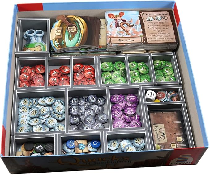 Folded Space Quacks of Quedlinburg and Expansions Board Game Box Inserts
