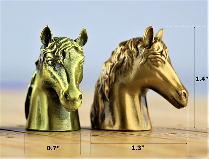 Metal Horse Race Board Game Set with Horse Racing Thick & Solid Wood Game Board(22”/Natrual),11 Luxurious with 4Antique(Gold,Silver,Red Cooper&Bronze) Metal Craft Horses, Dice&Cards (HR-F554)