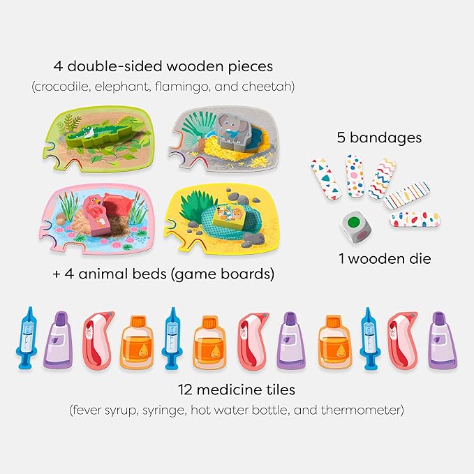 HABA My Very First Games - at The Vet, Toddler Games & Veterinarian Playset for Kids, Pretend Play Toys and Learning Toys for Toddlers 2-4 Years