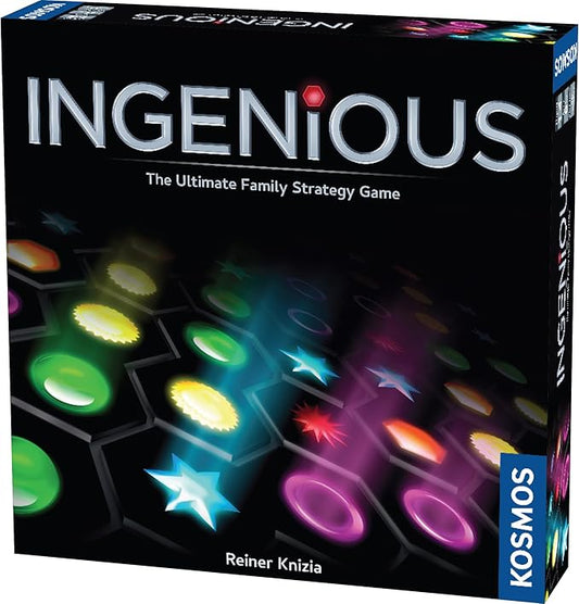 Thames & Kosmos Ingenious | Ultimate Family Strategy Game | 1 – 4 Players | Spiel Des Jahres-Nominated | Fun Abstract Tile Laying | Winner Golden Geek Award, Red, Standard (696116)