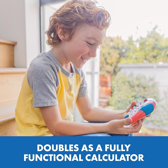 Educational Insights Math Whiz - Electronic Math Games, Addition, Subtraction, Division, and Multiplication Game, Handheld Games for Kids, Interactive STEM Learning Tools for Ages 6+