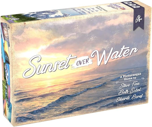 Sunset Over Water Card Game – A Picturesque Game of Painting Landscapes and Exploring Nature by Pencil First Games for 1-4 Players