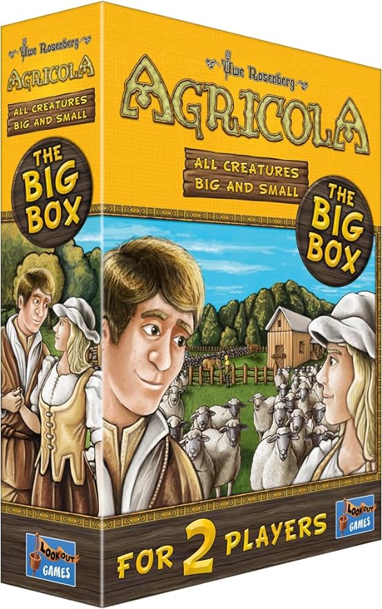 Agricola All Creatures Big and Small The Big Box | Farming Game | Strategy Game for Adults and Kids | Family Board Game | Ages 10+ | 2 Players | Average Playtime 30 Minutes | Made by Lookout Games