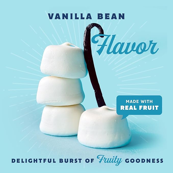 GoodMallow Vegan Marshmallows - Large Kosher Halal Gluten Free Dairy Free Healthy- Natural Gelatin Free Marshmallows for Hot Chocolate, Smores, Baking - Nothing Artificial (White Vanilla) (Pack of 4)