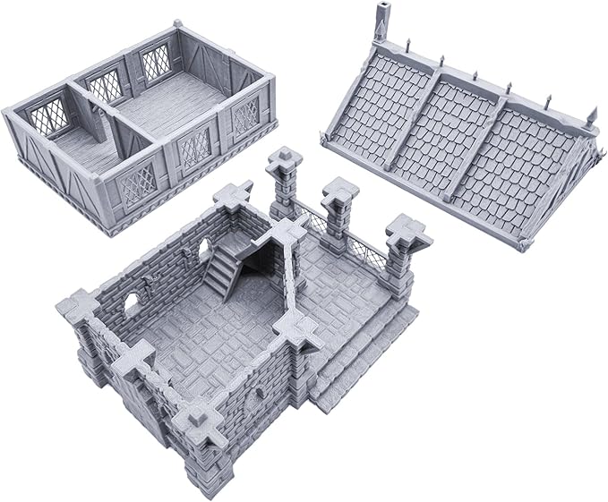 EnderToys Ulvheim Small Merchant House by Terrain4Print, 3D Printed Tabletop RPG Scenery and Wargame Terrain 28mm Miniatures