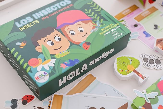 Insect Garden Bilingual Learning Kit | Hello, Insect Garden! - ¡Hola, Jardín de Insectos! Bilingual Learning Kit | Interactive Learning Activities Spanish and English Educational Resources For Kids 3+