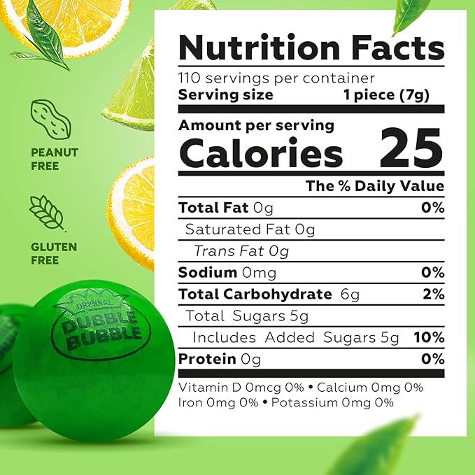 Global Gumball Gumballs for Vending Machine - 0.91 Inch (23mm) Large Dubble Bubble Original Gum Balls for Vending Machine Refill - Kids Chewing Gum - 1.7 LB Bulk Gumballs 110 ct - Bubble Gum Balls