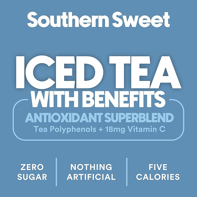 Ryl Iced Tea, Wallen's Sweet Tea, Antioxidant Superblend, No Artificial Ingredients, 16.0 Fl Oz (12-Pack)