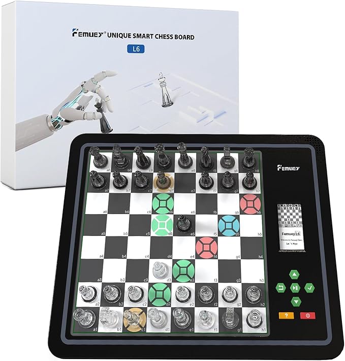 Electronic Chess Set, Electronic Chess Board Game, Computer Chess Game, Chess Set Board Game, Electronic Chess Set Game, Chess Sets Games Lovers, for Beginners Great Partner for Play and Practice