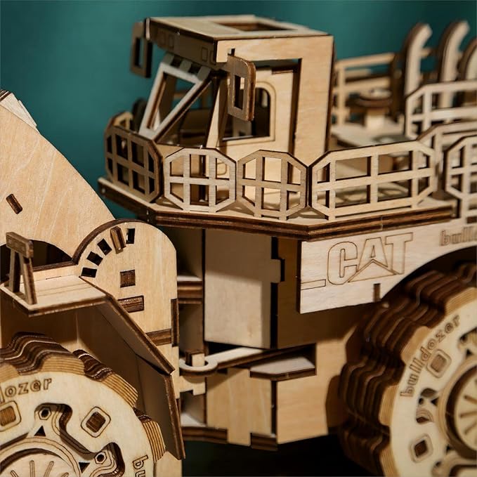 3D Wooden Puzzles Bulldozer Model Kits, Brainteaser and Puzzle for Christmas/Birthday,Gifts for Adults and Teens to Build Combination