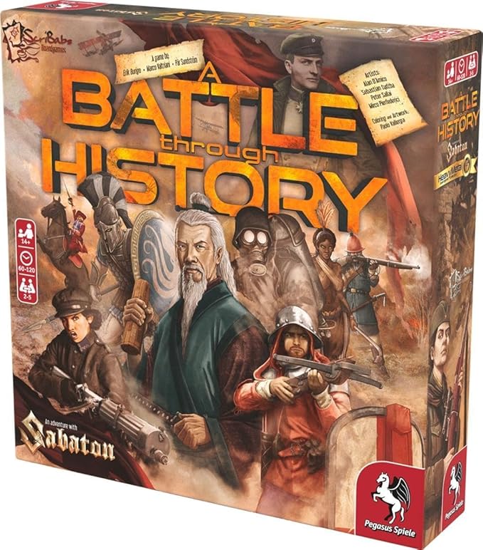 A Battle Through History - Board Game by Pegasus Spiele 2-5 Players – Board Games for Family – 60-120 Minutes of Gameplay – Games for Family Game Night – Teens and Adults Ages 14+ - English Version
