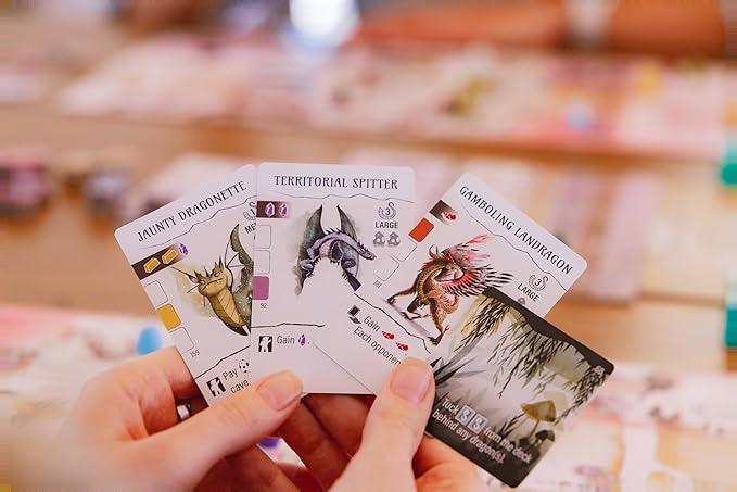 Stonemaier Games: Wyrmspan - A Wingspan Game by Connie Vogelmann | Build a Cavernous Sanctuary for Beautiful Dragons | Strategy Board Game for Adults and Family | 1-5 Players, 90-120 Min, Ages 14+