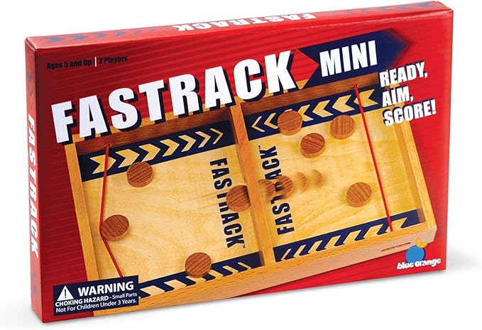 Tabletop Game, Travel Size Version, 2-Player Disc Slinging Game, Mini Fastrack by Blue Orange Games