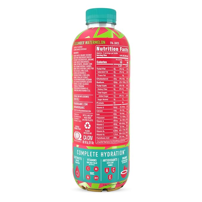 ROAR Complete Hydration Organic Variety Pack - Electrolyte Drinks Loaded with Vitamins C, B5, B12 - Hydrating Beverage Non-GMO, Gluten-Free - 12 pc