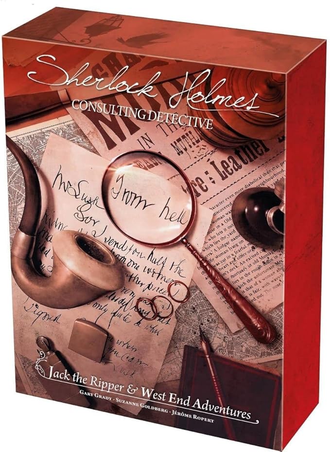 Sherlock Holmes Consulting Detective - Jack the Ripper & West End Adventures Board Game - Captivating Mystery Game for Kids & Adults, Ages 14+, 1-8 Players, 90 Min Playtime, Made by Space Cowboys