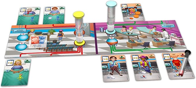 Artipia Games Artipiagames Rush M.D Cooperative Board Game, Worker Placement, Strategy, Dexerity, Ages 14+, 1-4 Players, 30-45 Mins