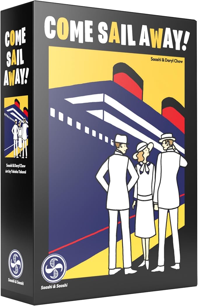 Come Sail Away Board Game - Passenger Boarding Strategy Game with Mancala Mechanics, Fun for Families, Kids & Adults, Ages 10+, 1-4 Players, 25 Minute Playtime, Made by Saashi & Saashi