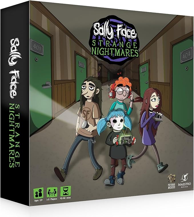 Sally Face: Strange Nightmares - Cooperative Board Game, Based On The Video Game, Officially Licensed, Ages 13+, 1-5 Players, 45 Min